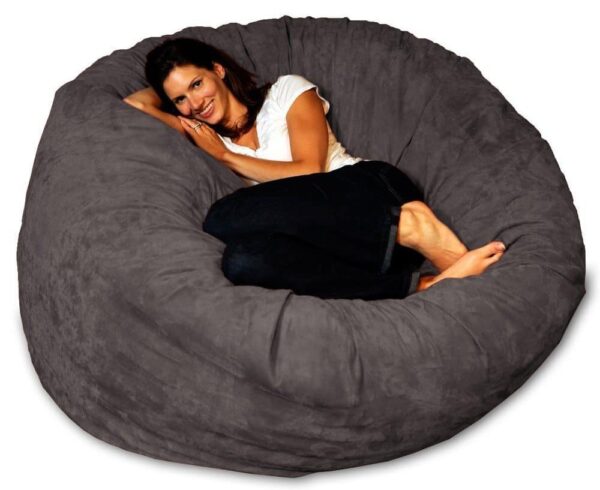 Ghế lười cực lớn hình trụ màu xám size XXL 2m4 x80cm Ghế lười hình trụ goiluoi.com