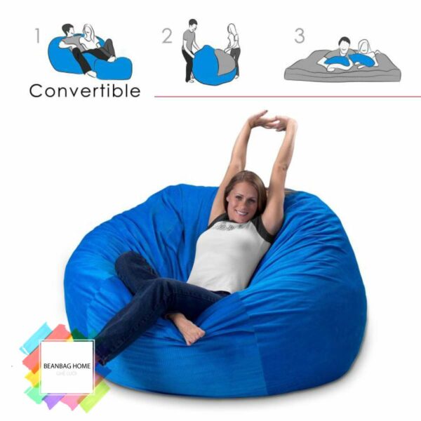 Ghế lười đa năng 2 lớp vỏ, tháo đổi – Màu xanh Ghế lười cao cấp goiluoi.com