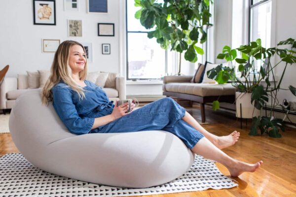 Ghế lười giọt nước trơn cao cấp bố/ nhung size M Ghế lười bà bầu goiluoi.com
