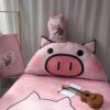 Gối tựa đầu giường hình heo con