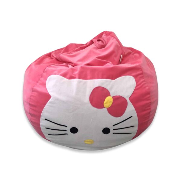 Ghế Lười Gấu Bông Kitty Hạt Xốp Size M Ghế lười cao cấp goiluoi.com 2