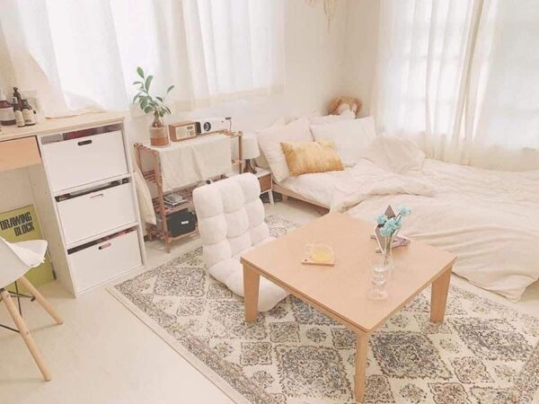 Ghế Bệt Tatami _ Màu Trắng Ghế tatami goiluoi.com