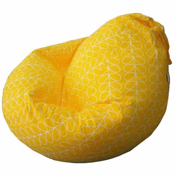 Ghế Lười Giọt Nước Hoạ Tiết Cotton Vàng Size M Ghế lười cao cấp goiluoi.com 2
