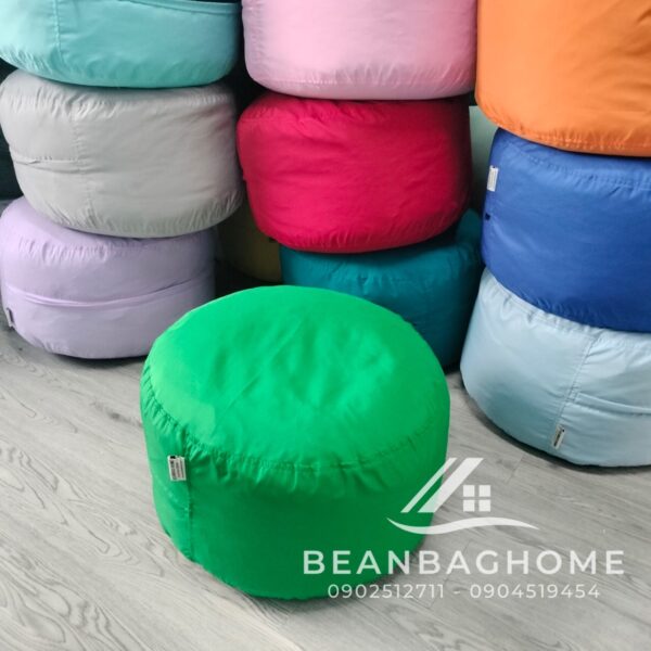 Ghế gác chân hạt xốp BeanbagHome kích thước 45cm x 25cm  – Màu xanh lá Ghế gác chân goiluoi.com