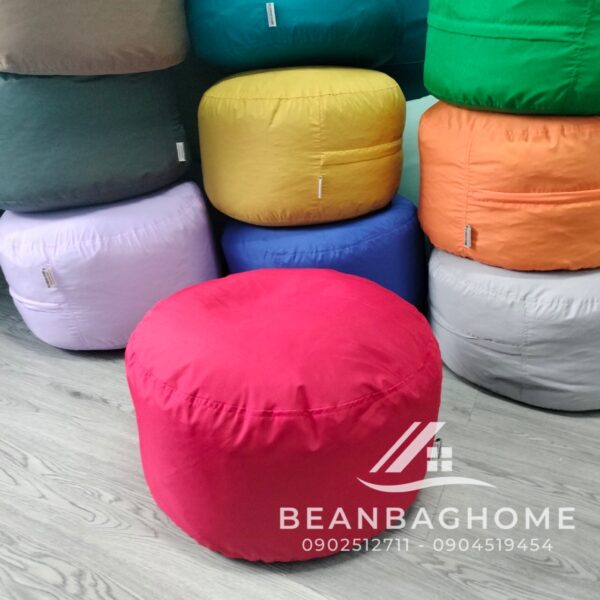 Ghế gác chân hạt xốp BeanbagHome kích thước 45cm x 25cm  – Màu đỏ Ghế gác chân goiluoi.com